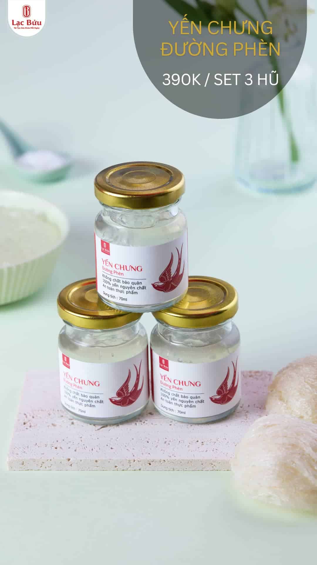 Yen Chung Duong Phen - Set 3 hủ 3