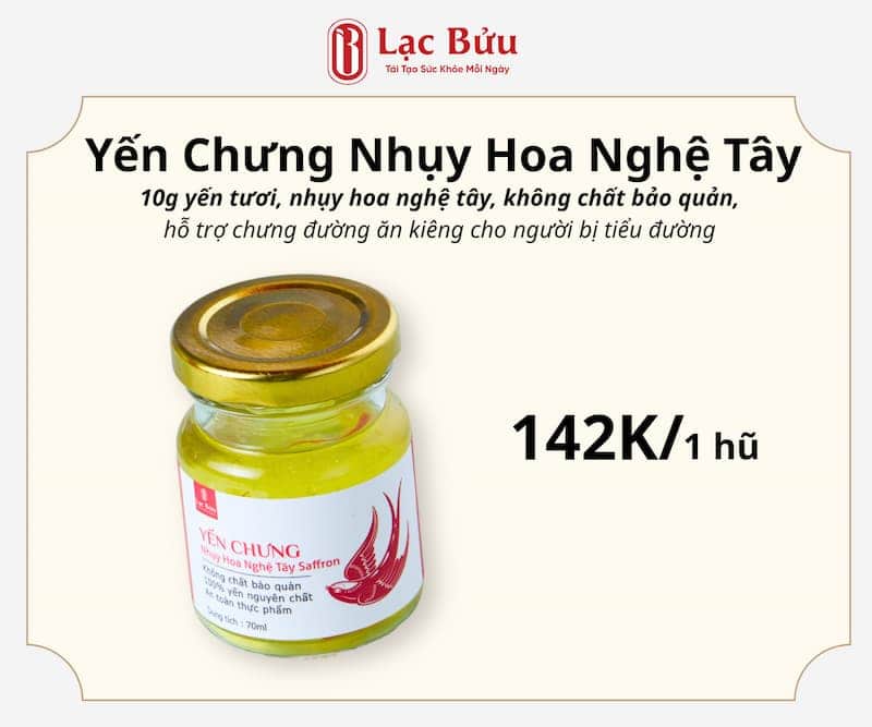 Yến Chưng Nhụy Hoa Nghệ Tây 1