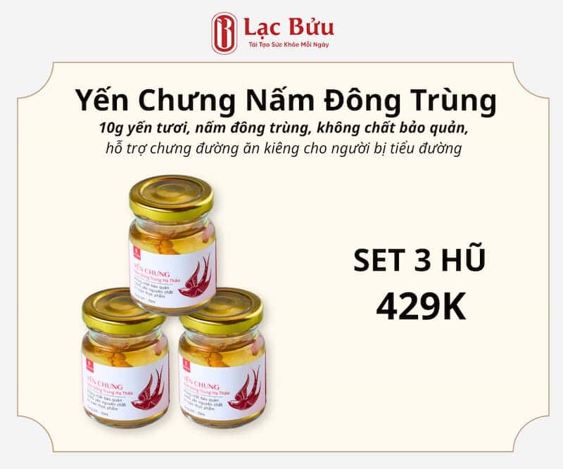 Yến Chưng Nấm Đông Trùng Hạ Thảo 2