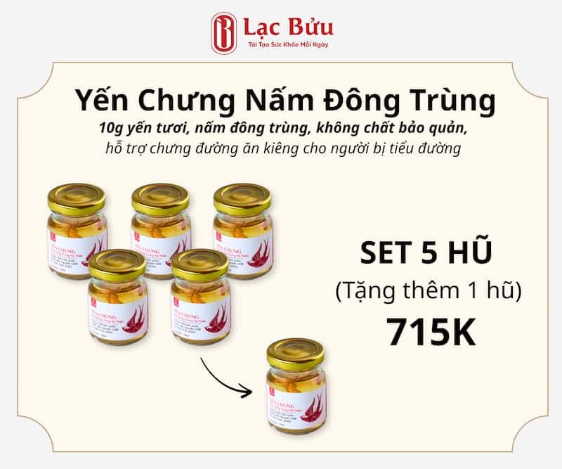 Yến Chưng Nấm Đông Trùng Hạ Thảo 3