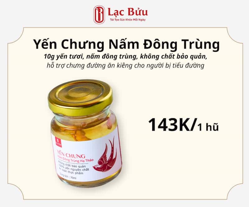 Yến Chưng Nấm Đông Trùng Hạ Thảo 1