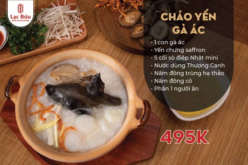 Cháo Yến Gà ác 3 Cháo Yến Gà ác