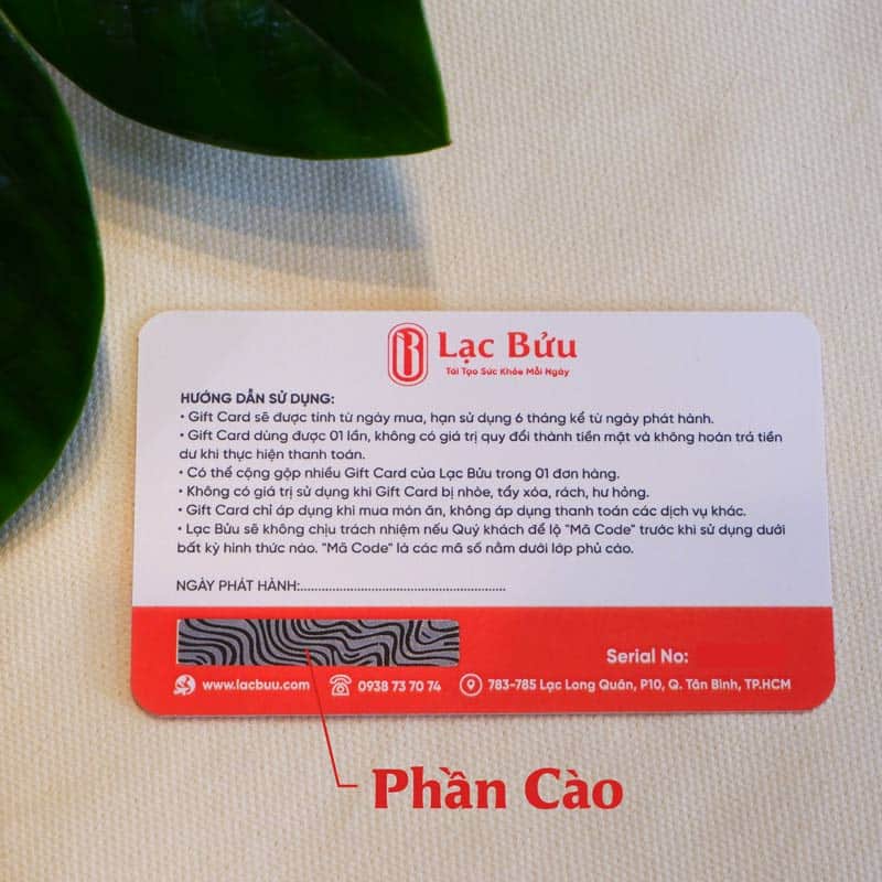 Hướng Dẫn Gift Card Lạc Bửu 3 Hướng Dẫn Gift Card Lạc Bửu