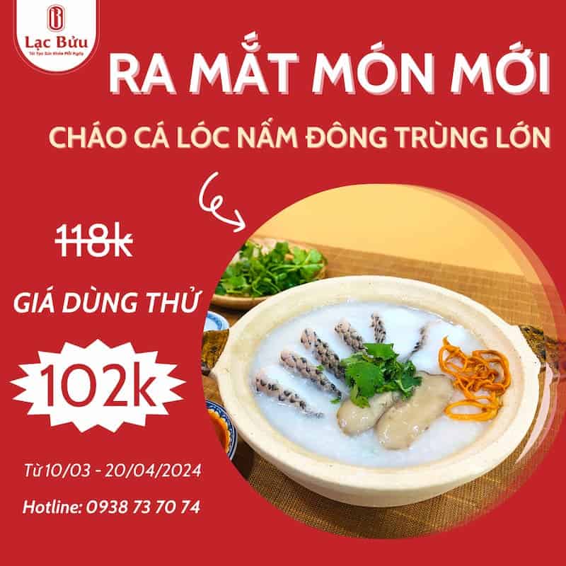 Lon chao ca loc nam dong trung KM 1 Lon chao ca loc nam dong trung KM